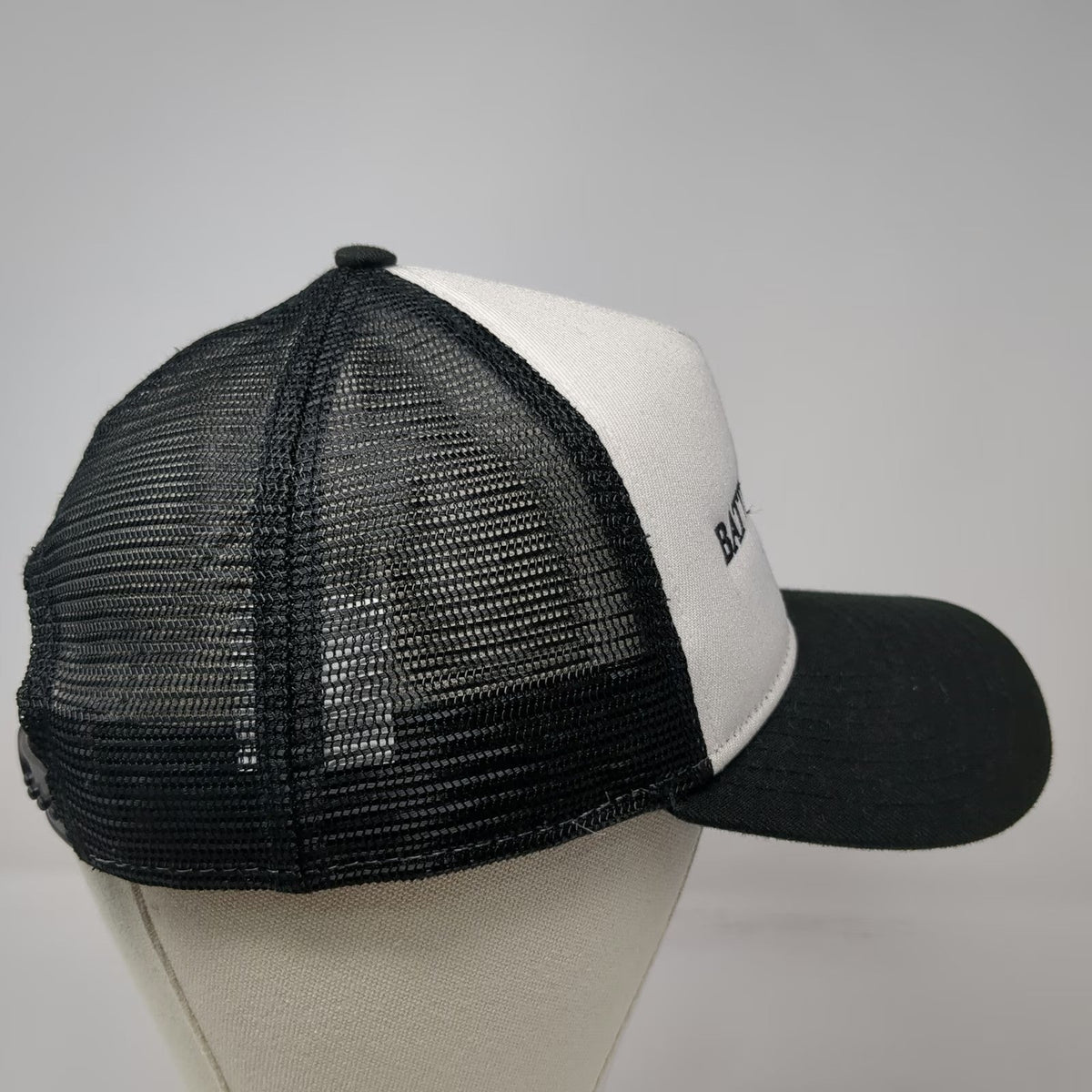 New Era Trucker Hat Black One Size Battle Ready Sword 9FORTY Snapback Mesh Poly