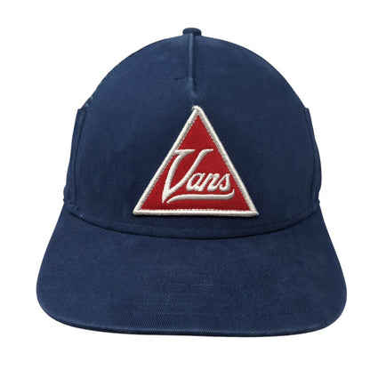 Vans Patch Snapback Hat Blue One Size Adjustable Mesh Trim Outdoor