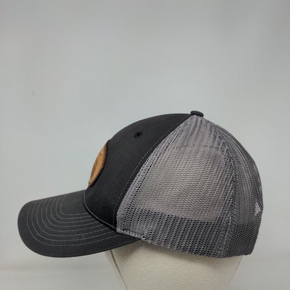 Chetola Sporting Reserve Snapback Trucker Hat Gray One Size Leather Patch