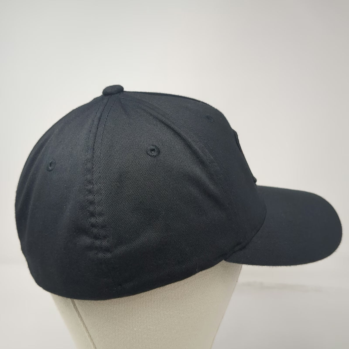 Flexfit 5 Panel Black XL Enforce Apparel Co Patch Stretch Fit Polyester Hat