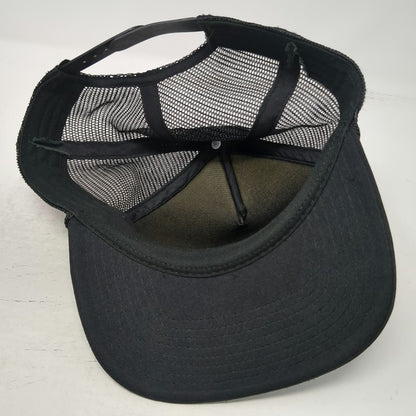 Dakine Trucker Hat Black One Size Elk Deer Mountain Graphic Mesh Rope Snapback