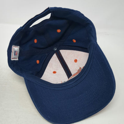 NFL Baseball Cap Orange One Size Denver Broncos Logo Embroidered Blue Hat