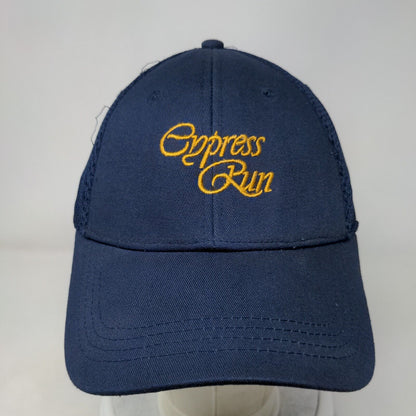 Cypress Run Fitted Mesh Back Golf Hat Blue S/M Embroidered Cap America