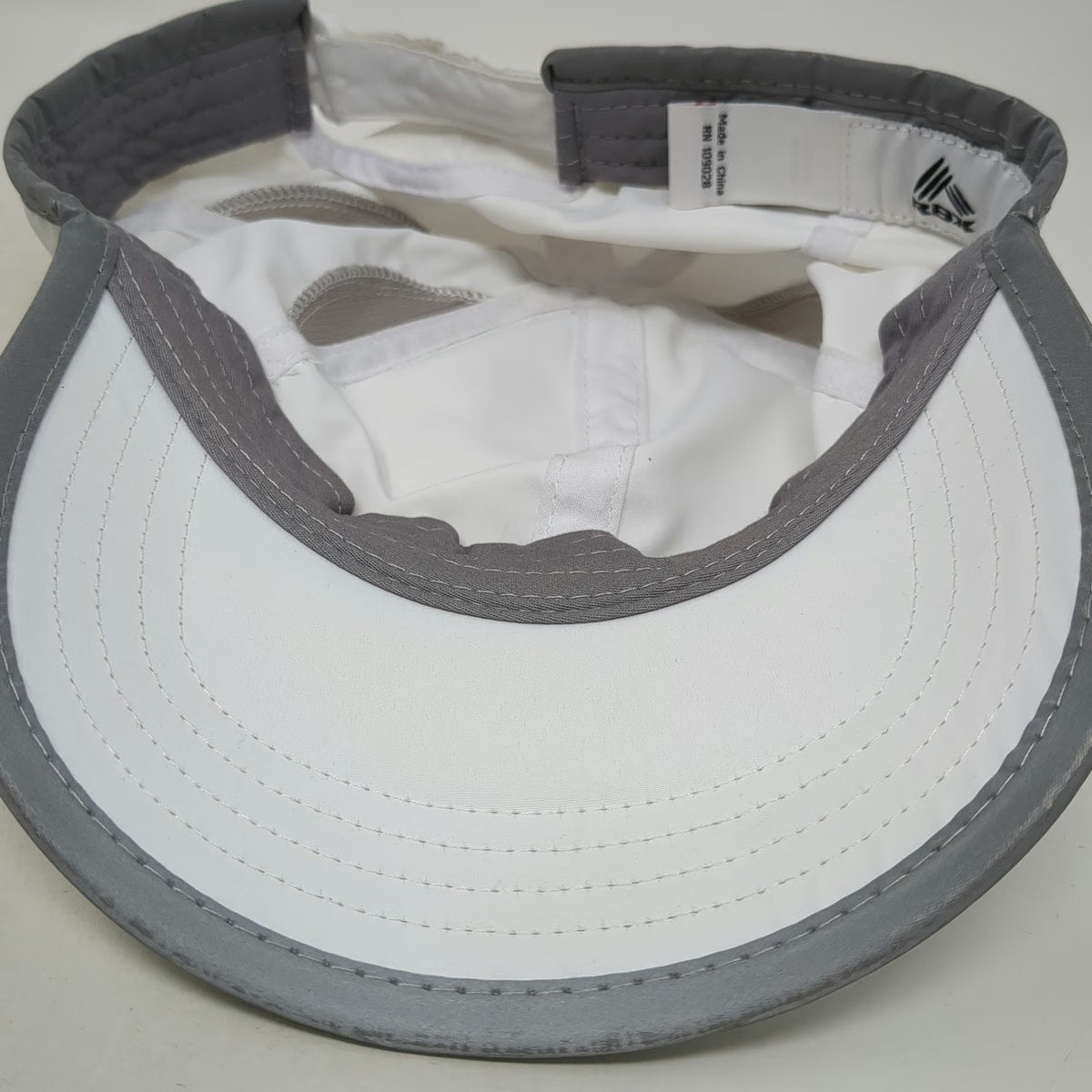 RBX Baseball Cap White Gray One Size Performance Mesh Vents Adjustable Hat