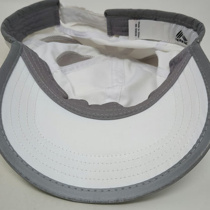 RBX Baseball Cap White Gray One Size Performance Mesh Vents Adjustable Hat
