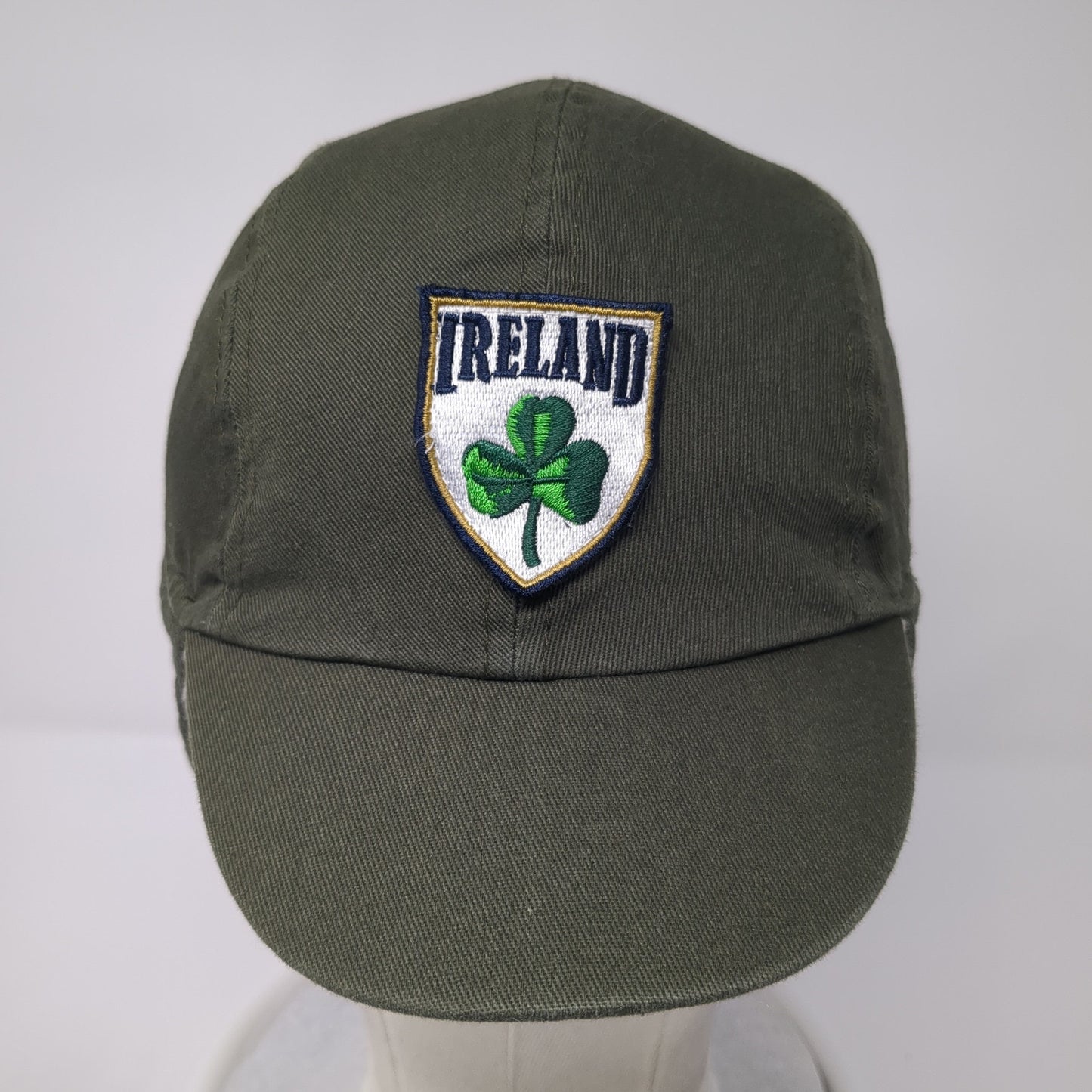 Ireland Shamrock Fitted Trapper Hat Green One Size Faux Fur Lined