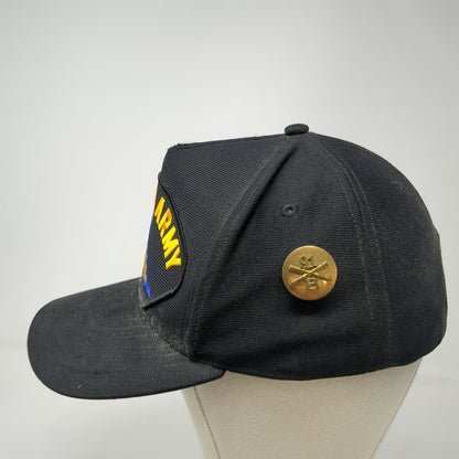 MilitaryBest 5 Panel Black One Size Seventh Army Hat Snapback Patch Made in USA