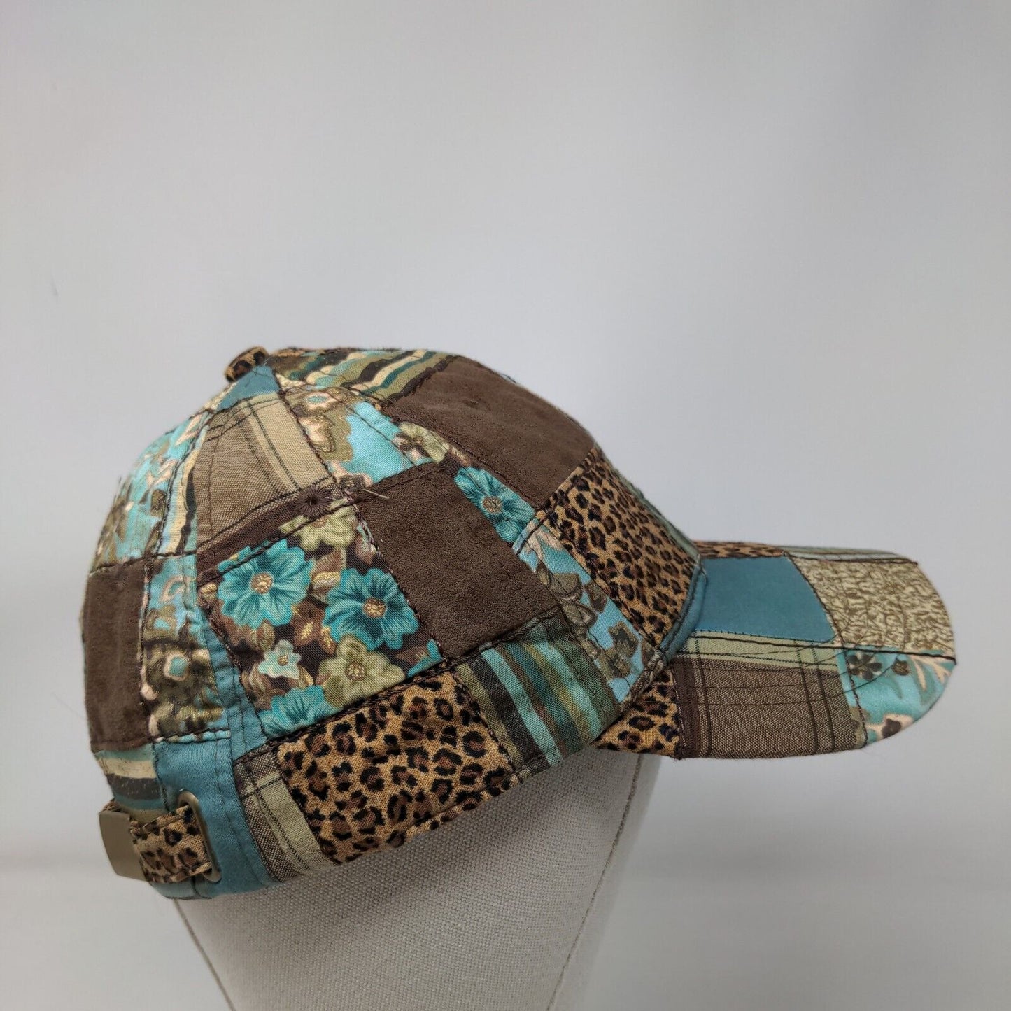 Unbranded Women's Patchwork Leopard Print Slideback Hat Cotton Blend