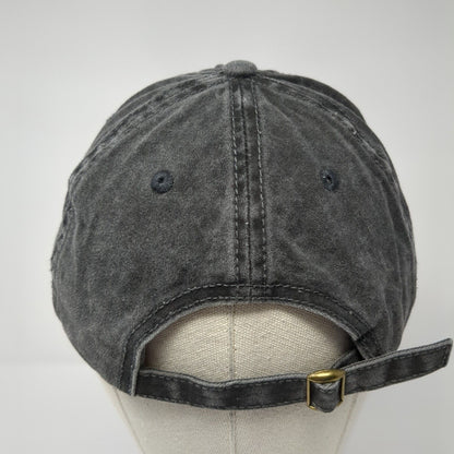 Unbranded Slideback Hat Black Soot Adjustable Blank 6 Panel Outdoor
