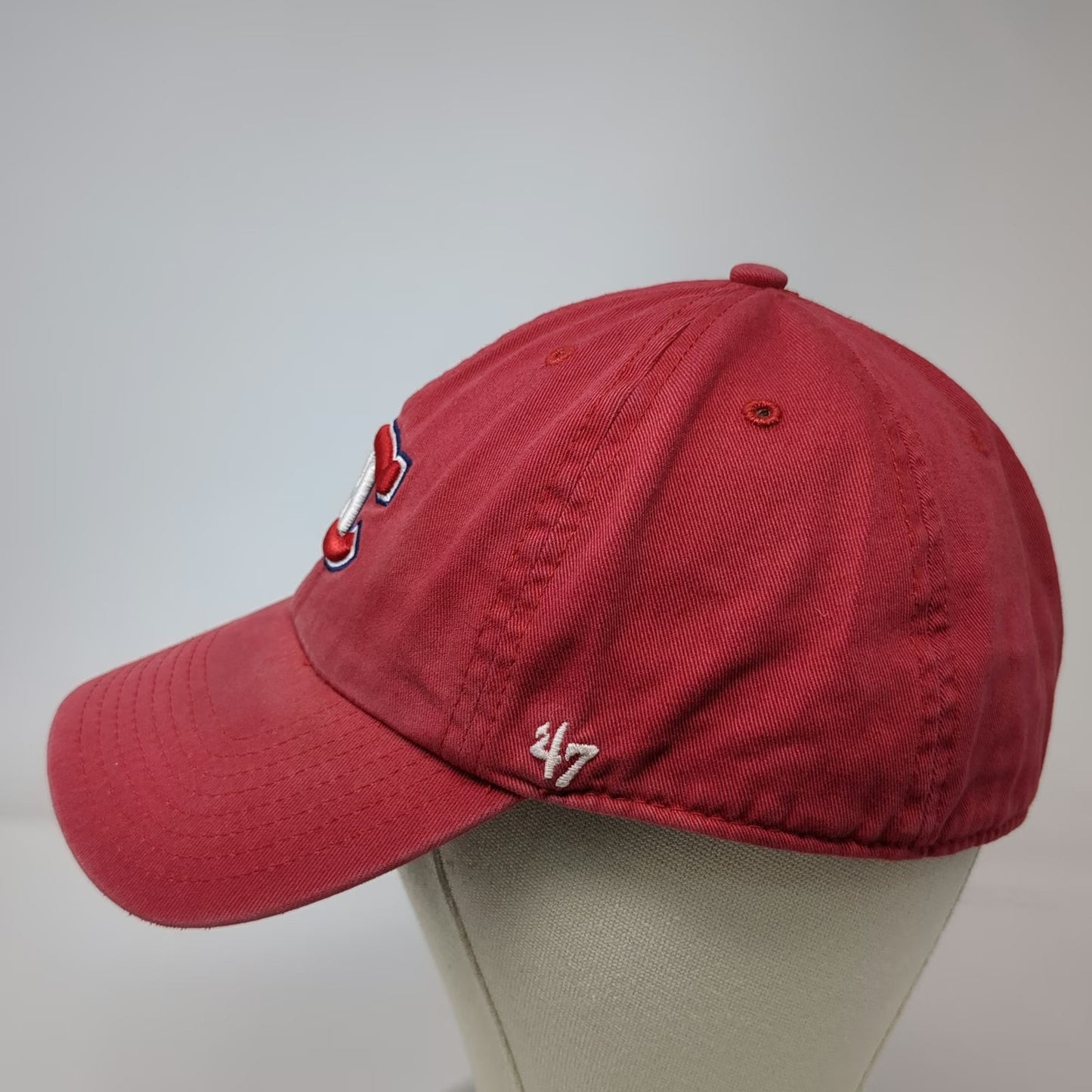 47 Montreal Canadiens NHL Red White Blue Cap XL Relaxed Fit Franchise Hat Cotton