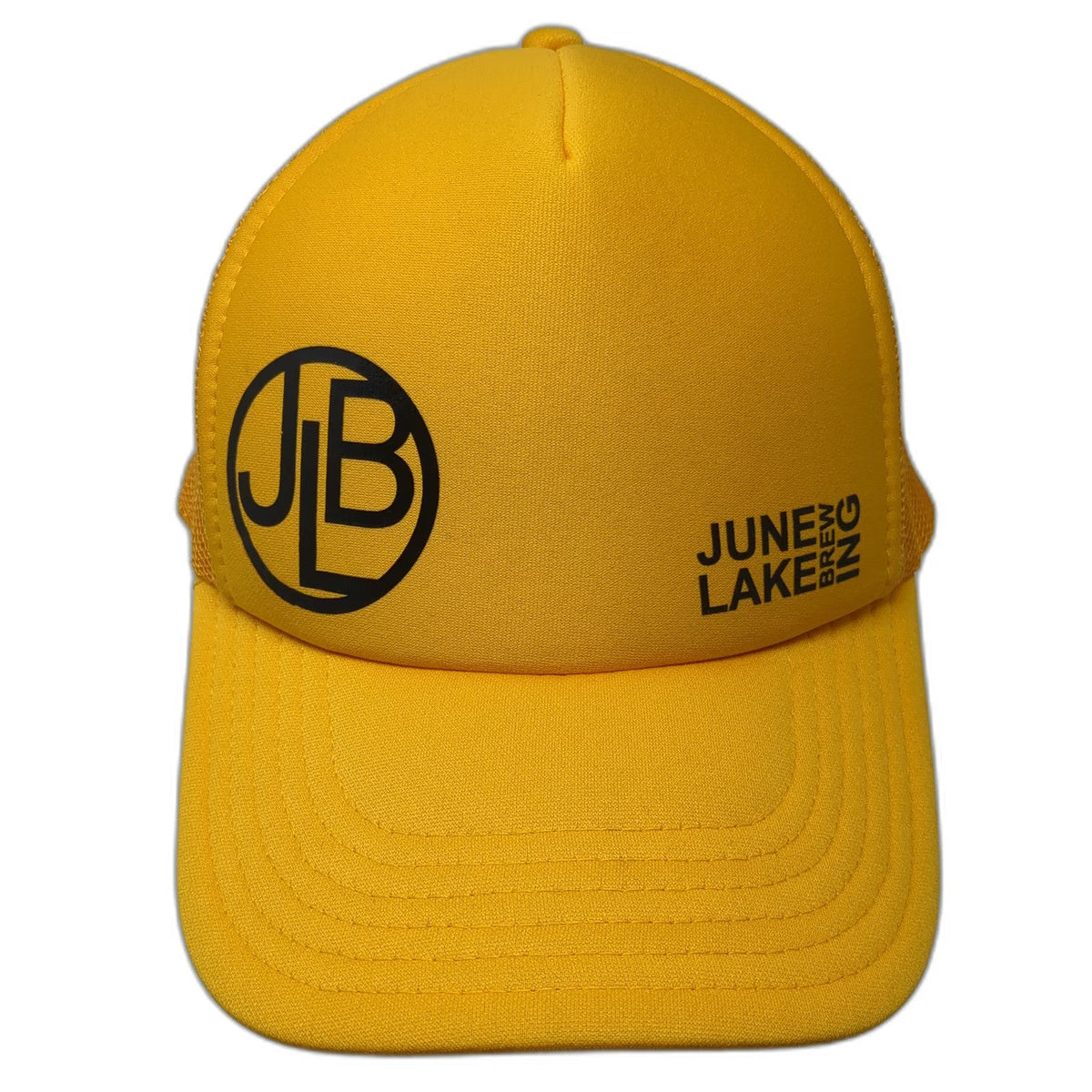 Otto Trucker Hat Yellow OSFM June Lake Brewing JLB Mesh Back Snapback Foam Front