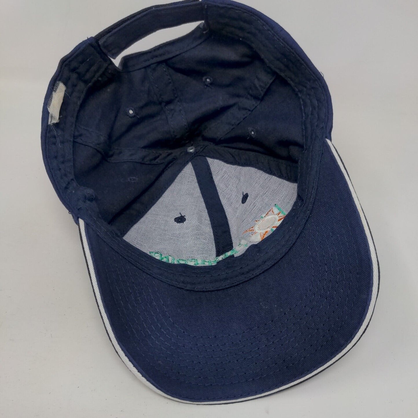 Fresh Point Strapback Hat Blue One Size Embroidered Adjustable 6 Panel