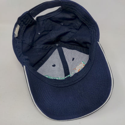 Fresh Point Strapback Hat Blue One Size Embroidered Adjustable 6 Panel