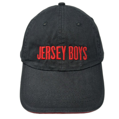 Jersey Boys Baseball Cap Black One Size Strapback Embroidered Broadway Musical