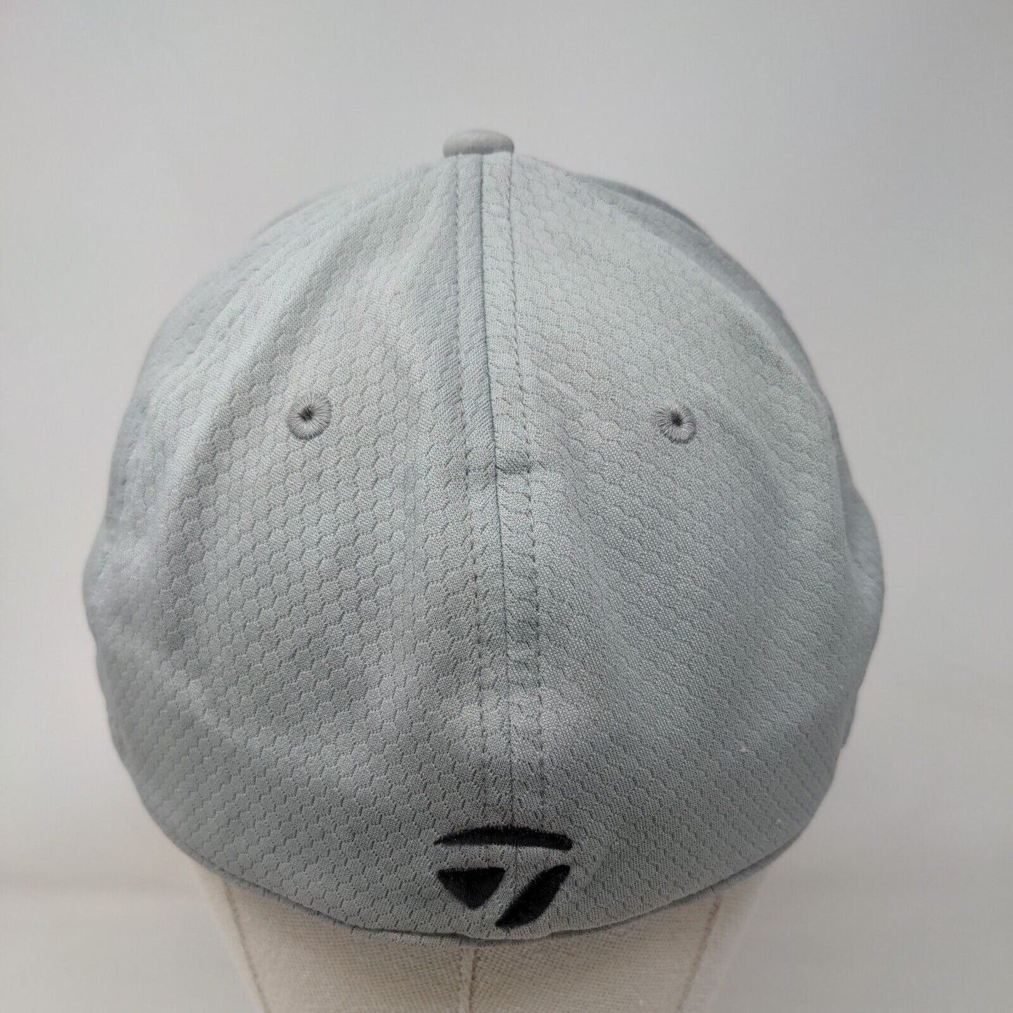 Taylor Made Fitted Hat Gray Size L/XL Breathable Vented Holes 6 Panel