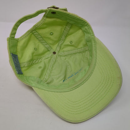Heart Beach Wave Slideback Hat Green One Size Adjustable Life Is Good