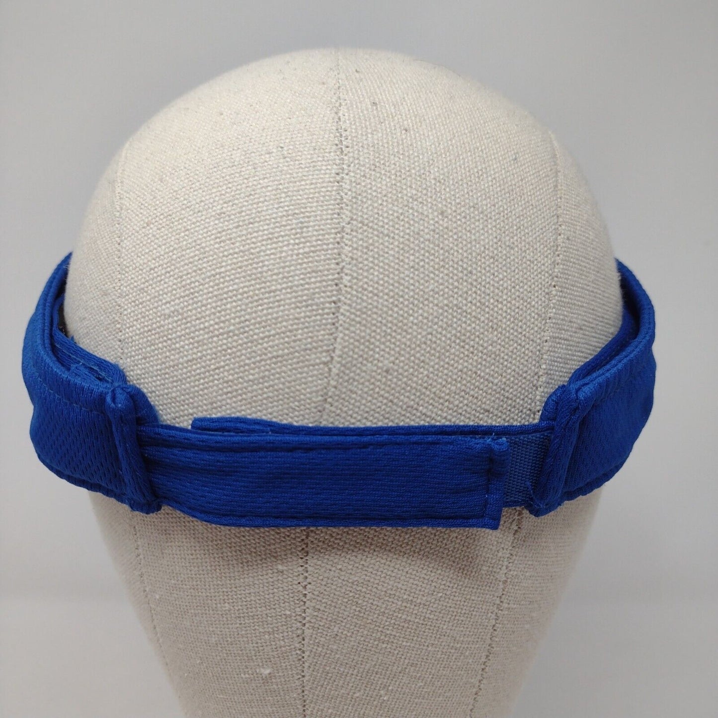 Big Al's Strapback Sun Visor Hat Blue OSFA Adjustable Sport-Tek Polyester
