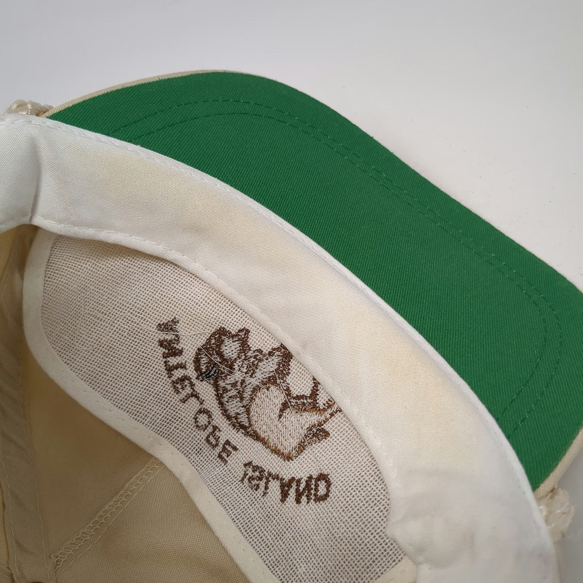 Sportcap Supreme 5 Panel Beige One Size Hat Antelope Island Bison Round-Up Rope