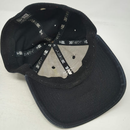 New Era 39THIRTY Baseball Cap Black XL Interlocking TF Logo Stretch Fit Hat