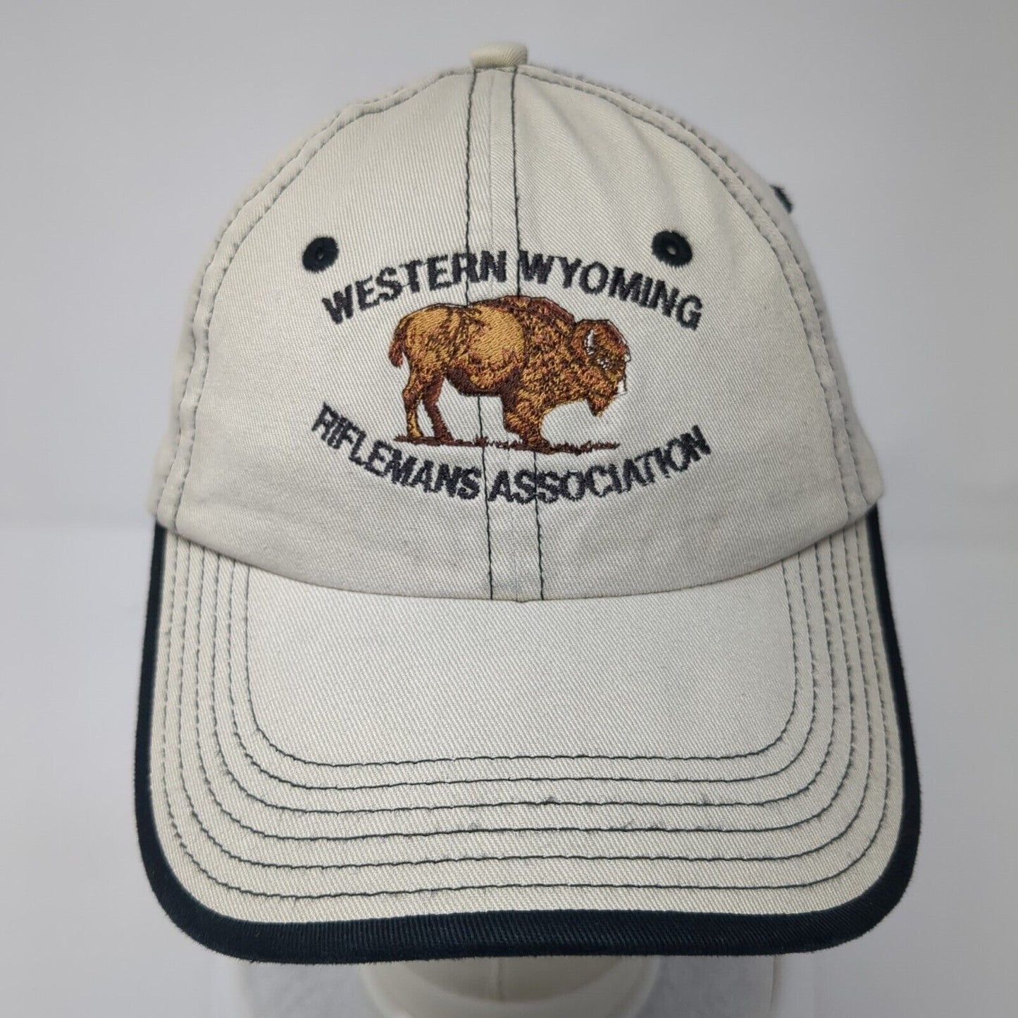 Western Wyoming Riflemans Association Strapback Hat Tan One Size 6 Panel