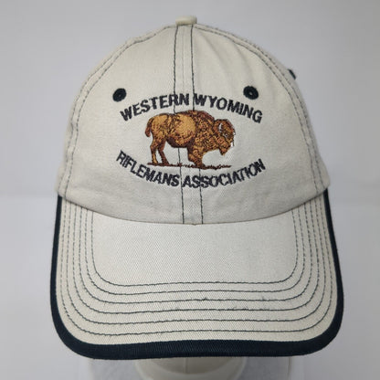 Western Wyoming Riflemans Association Strapback Hat Tan One Size 6 Panel