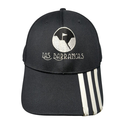 Las Barrancas Slideback Hat Black One Size Embroidered Adidas 3 Stripes