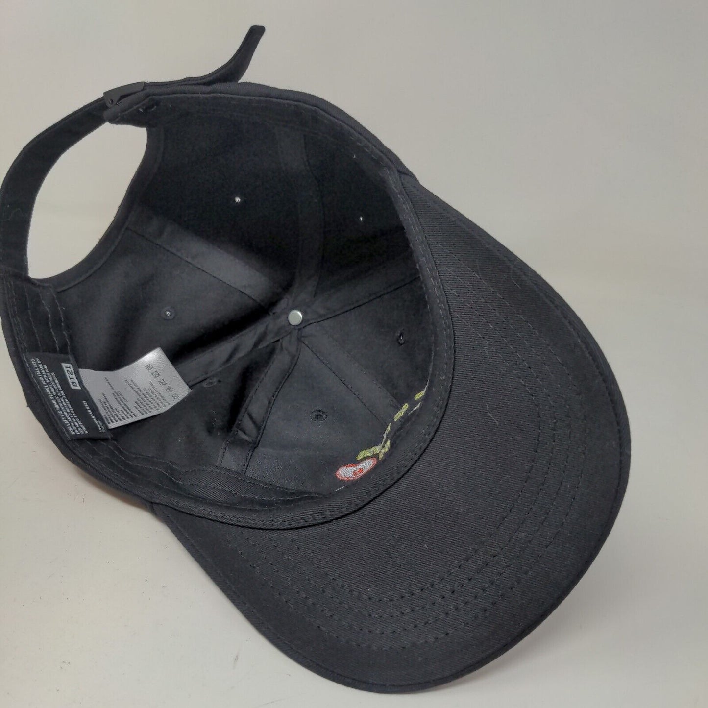 BT 21 Mens Slideback Hat Black Size 57 CM Embroidered Logo TaTa From Outer Space