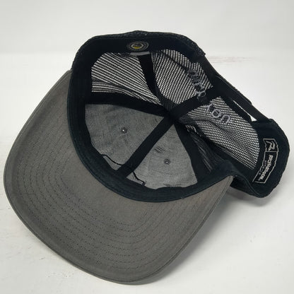 Richardson Trucker Hat Gray One Size Smokey Bear Only You Leather Patch Snapback