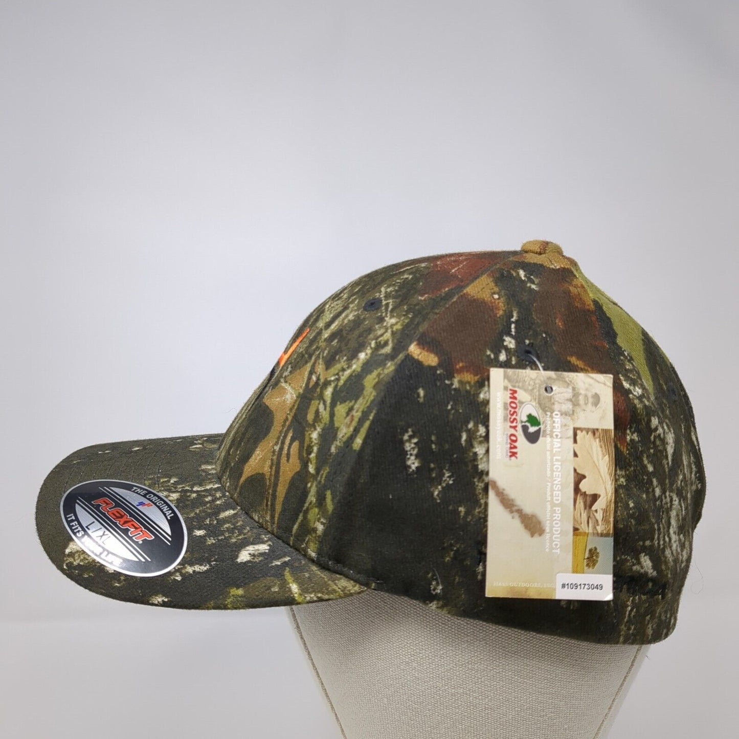 Mossy Oak Fitted Hat Camo L-XL Embroidered Flexfit Hunting W/Tags