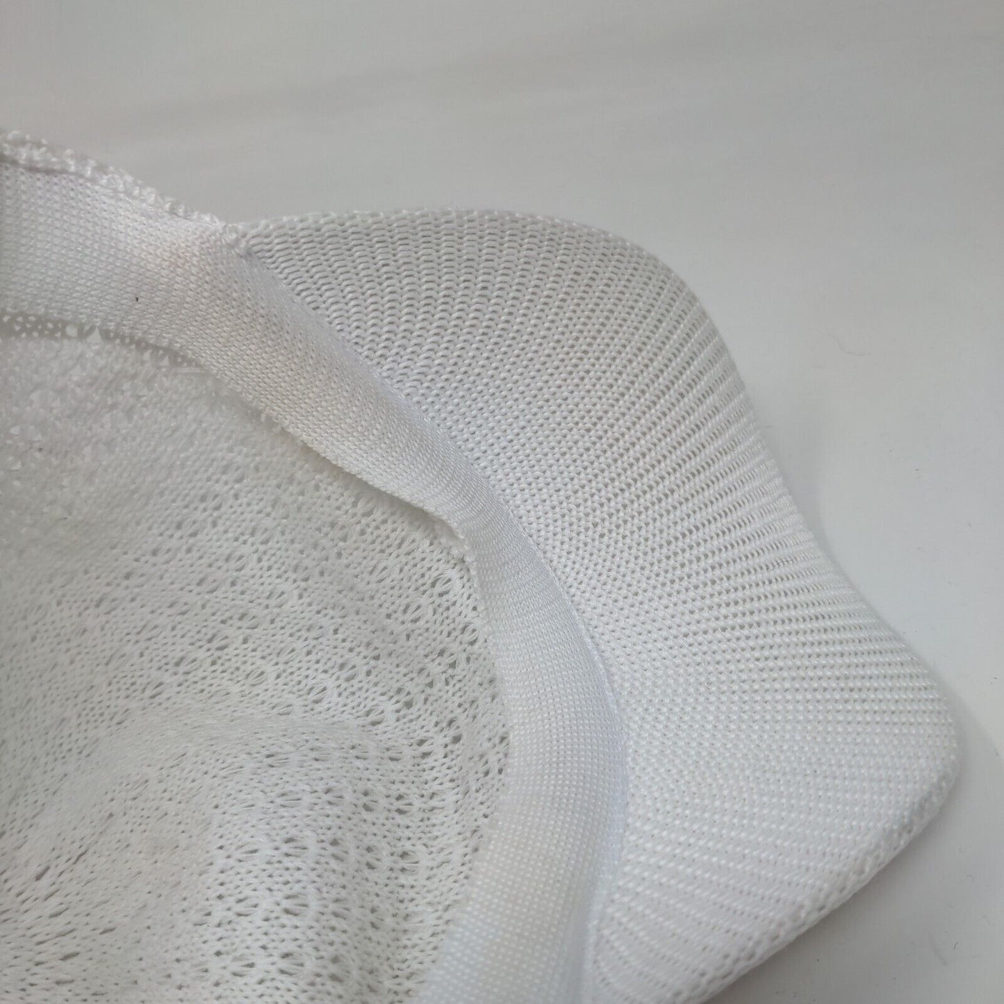 Saks Fifth Avenue Strapback Hat White One Size Crochet Adjustable Blank