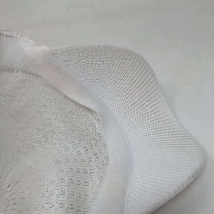 Saks Fifth Avenue Strapback Hat White One Size Crochet Adjustable Blank
