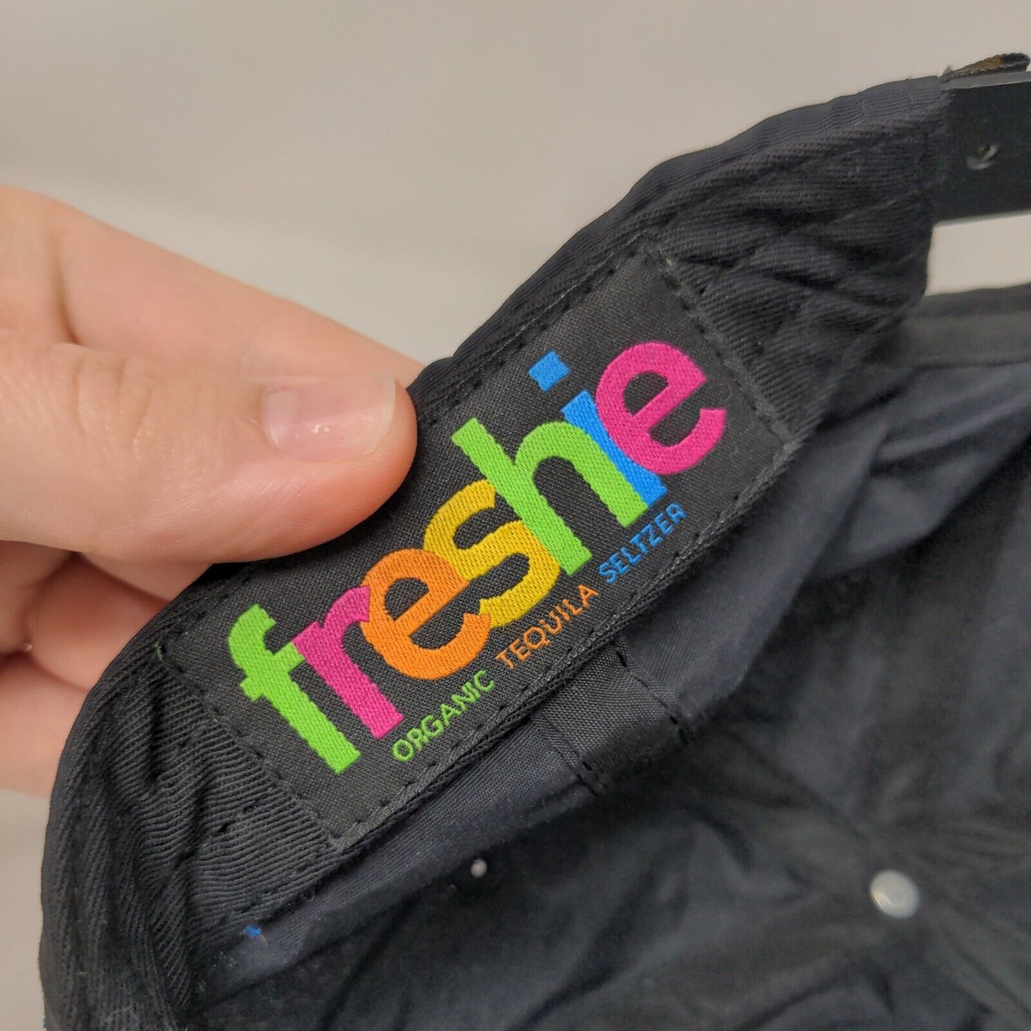 Freshie Organic Tequila Seltzer Snapback Rope Hat Black One Size