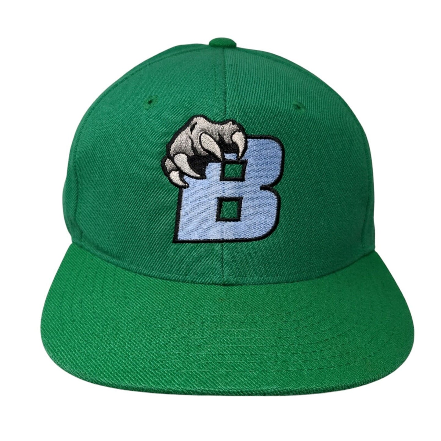 Letter B Claw Snapback Hat Green One Size Adjustable Embroidered Decky