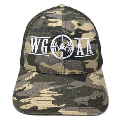 OTTO Trucker Hat Green One Size Camo Snapback WG AA Target Crosshair Crown