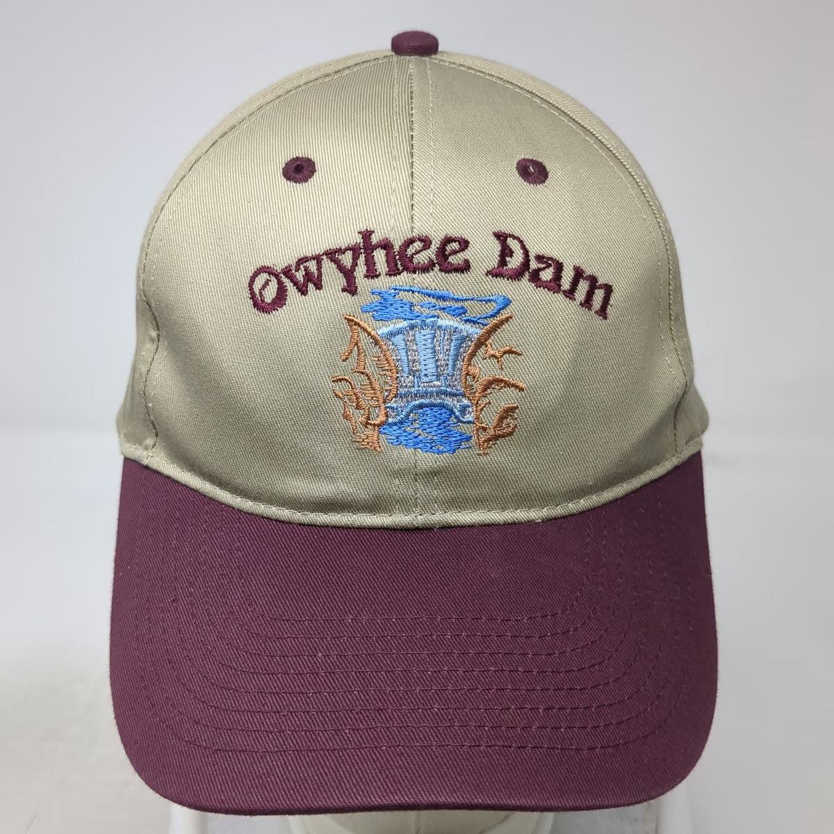 Otto Baseball Cap Beige One Size Owyhee Dam 75th Anniversary Strapback Hat