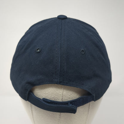Newsmax Strapback Baseball Cap Blue One Size Adjustable Embroidered 6 Panel