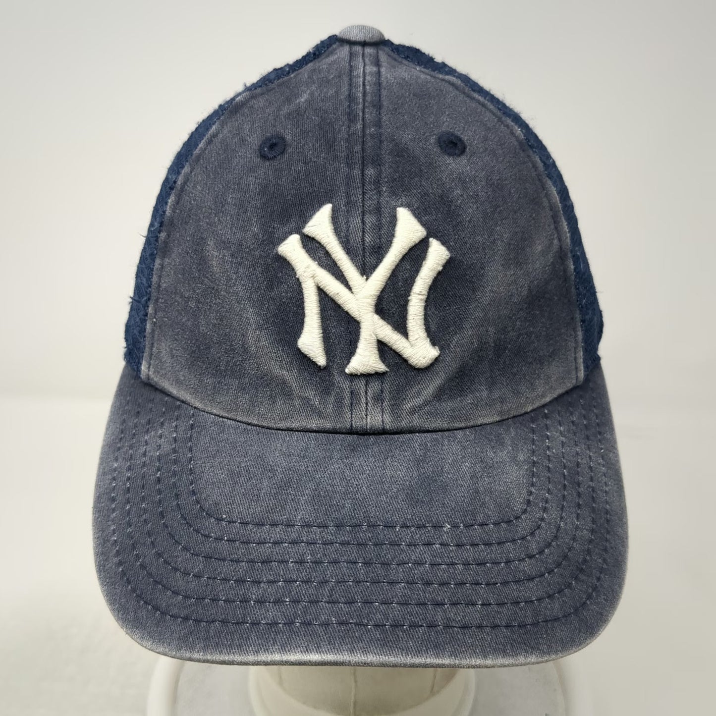 American Needle New York Yankees MLB Baseball Cap Blue White One Size Mesh Back