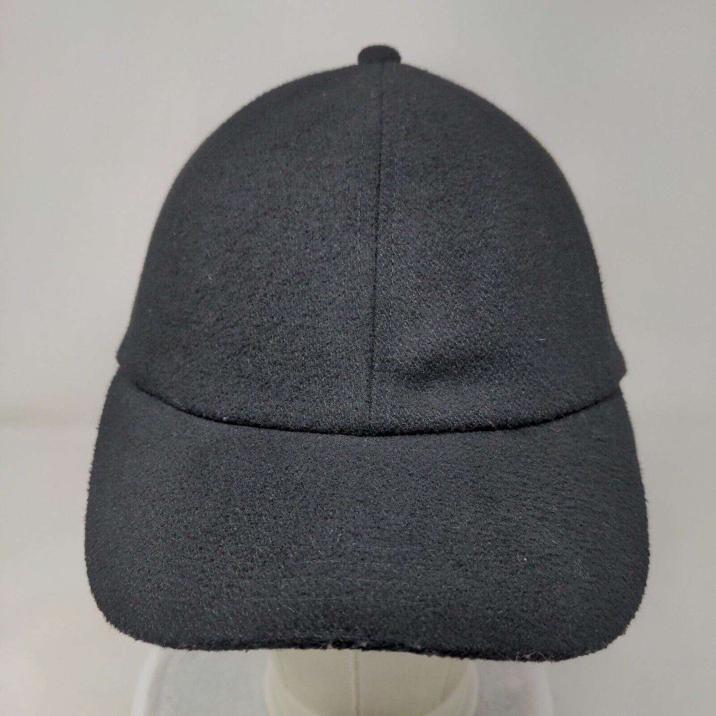 H&M Strapback Hat Solid Black XS/S Adjustable 6 Panel Blank Outdoor