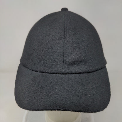 H&M Strapback Hat Solid Black XS/S Adjustable 6 Panel Blank Outdoor