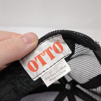 Visit Boise Snapback Mesh Back Trucker Hat Black OSFM Embroidered Otto