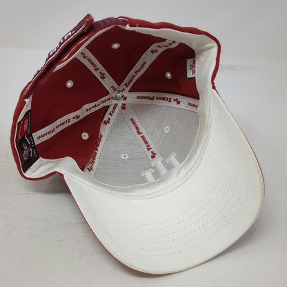 Indiana Hoosiers NCAA Team Pride Cap Red One Size Strapback Embroidered Map Logo