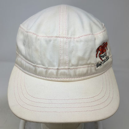 Fahrenheit Army Cap White One Size Pink Stitching Tracy's King Crab Shack Hat