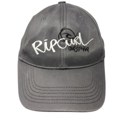 Rip Curl Baseball Cap Gray One Size Fitted Embroidered Logo Australia Surf Hat