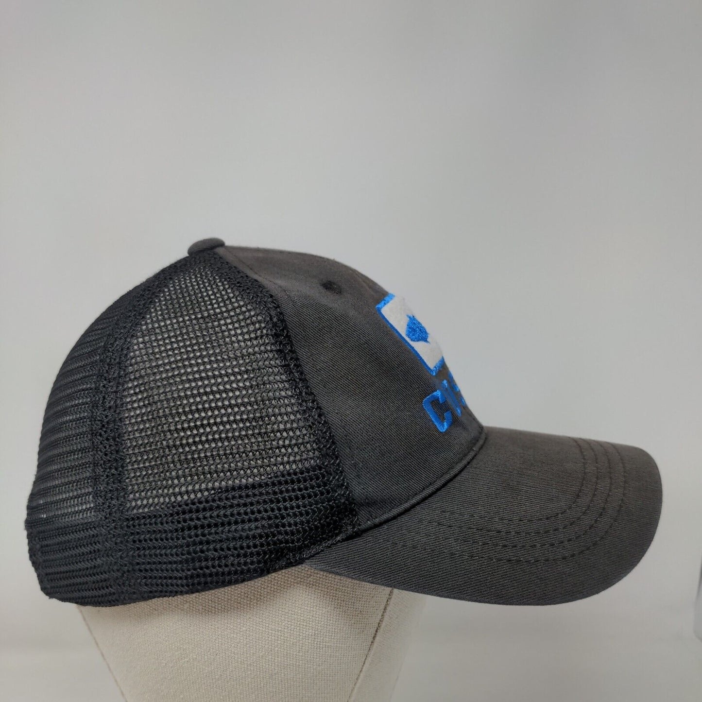 Costa Del Mar Snapback Trucker Hat Black One Size Adjustable Mesh Back 6 Panel