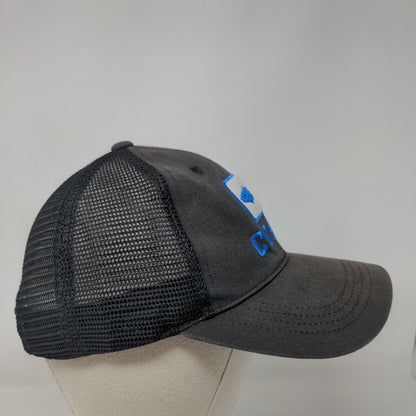 Costa Del Mar Snapback Trucker Hat Black One Size Adjustable Mesh Back 6 Panel