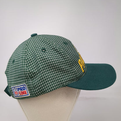 Green Bay Packers NFL Logo Athletic Cap Green Pro Line Strapback Hat OS Vintage