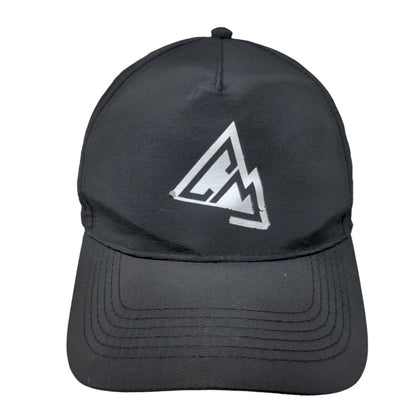 Chillmeister Snapback Hat Black OSFM Adjustable Breathable 6 Panel Nylon