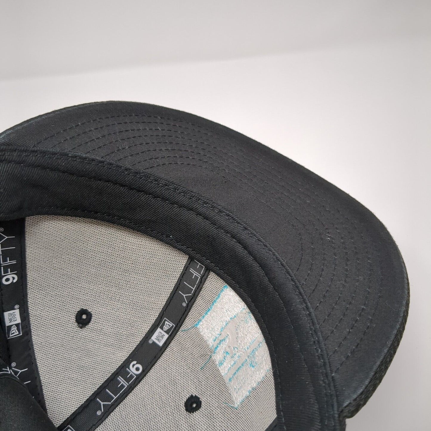 New Era Snapback Hat Black Youth One Size Adjustable Embroidered