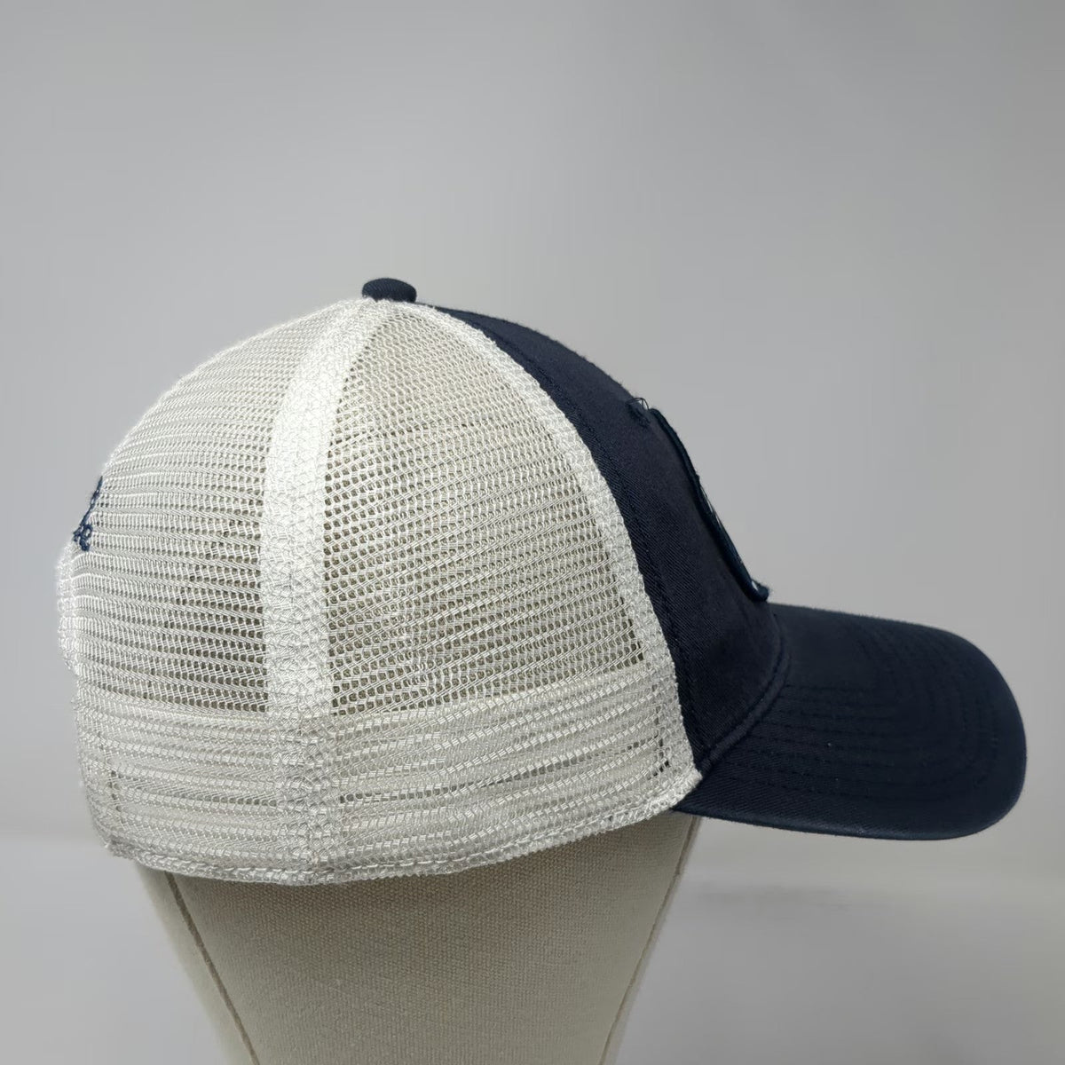 Salt Life Trucker Hat Blue One Size American Flag Mesh Snapback Fish Logo Shield