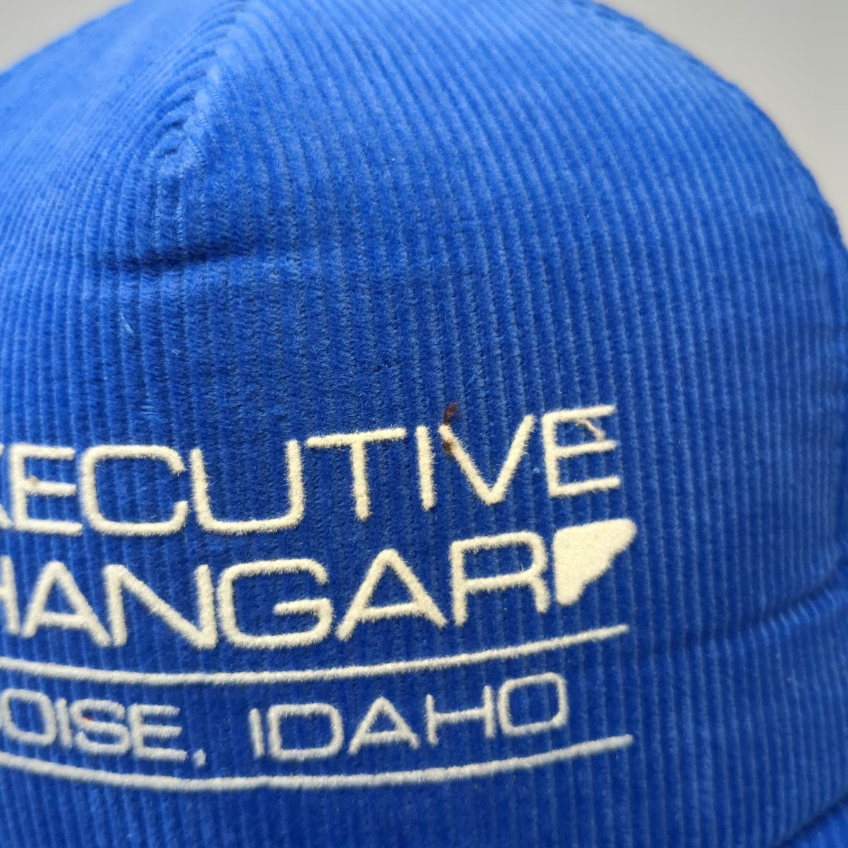 Sportcap 5 Panel Blue One Size Hat Executive Hangar Boise Idaho Corduroy